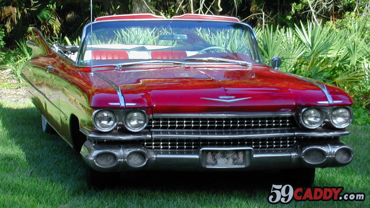 Red 1959 Cadillac Convertible