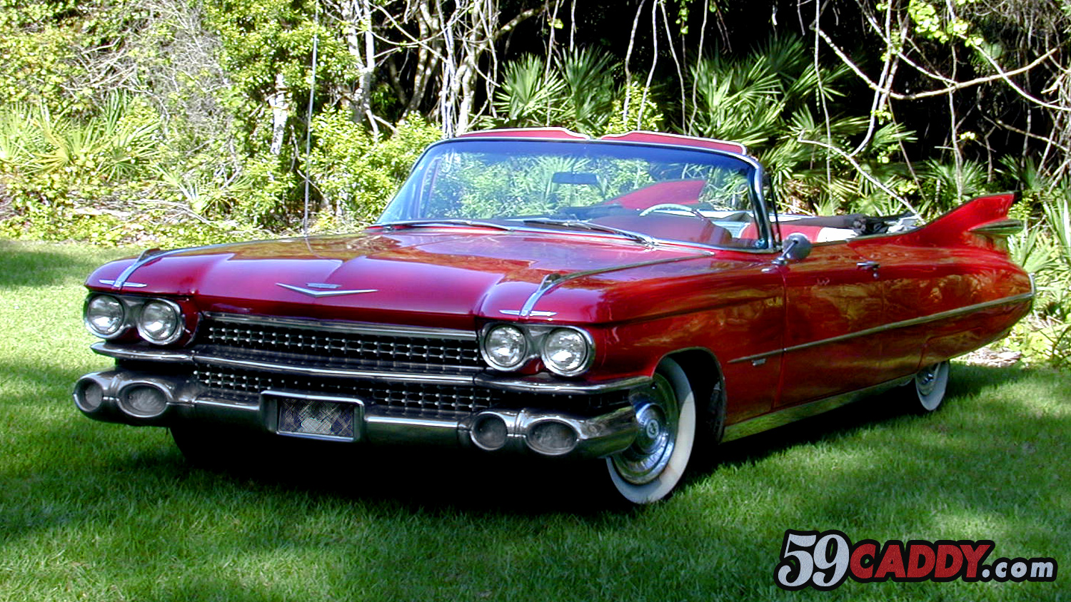 Red 1959 Cadillac Convertible