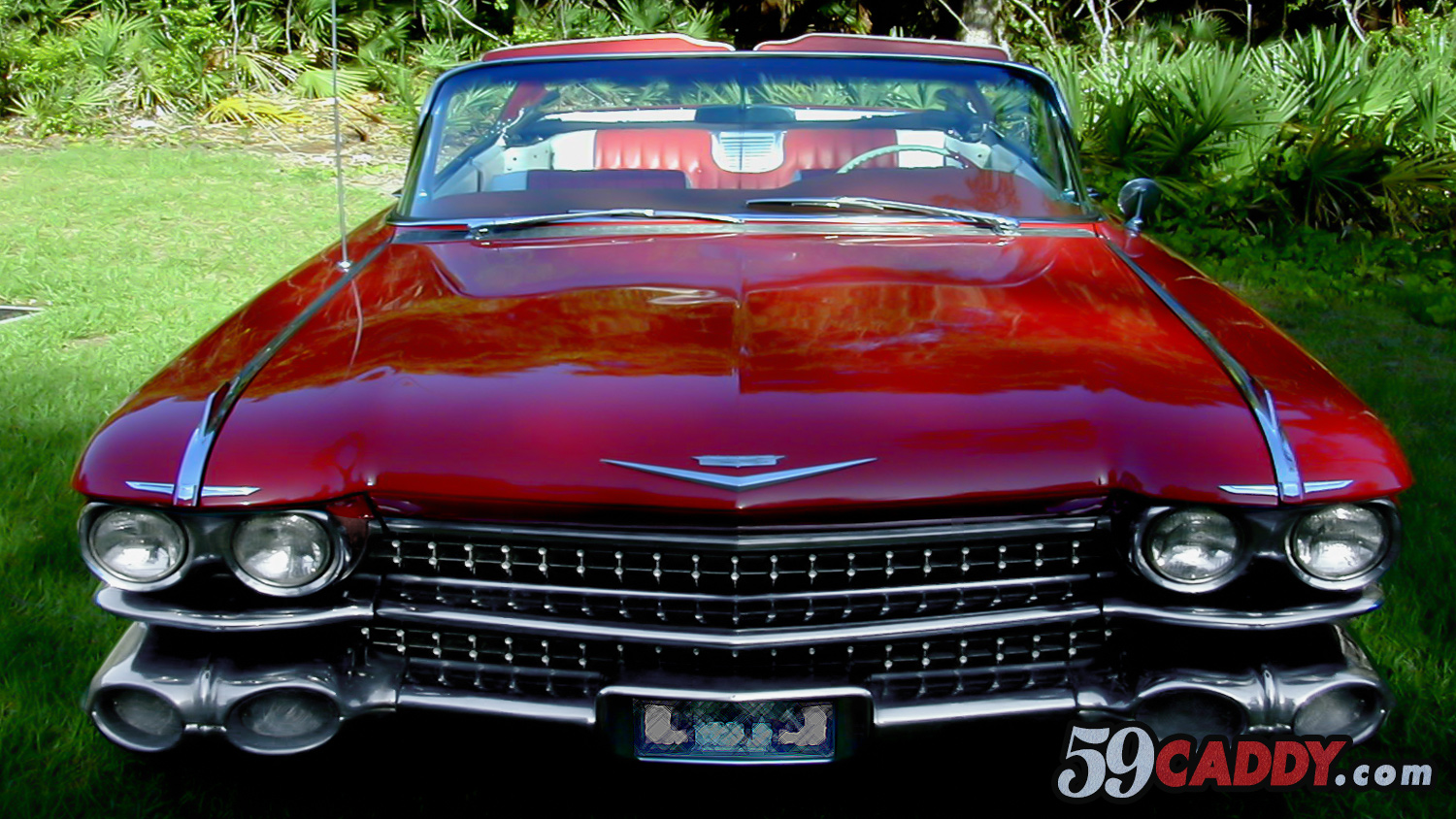 Red 1959 Cadillac Convertible